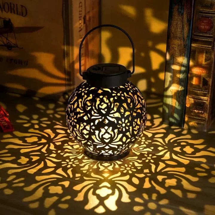 Ornate Collection | Solar LED Pendant Light with Adjustable Brightness | Weatherproof Design for Outdoor Illumination 0