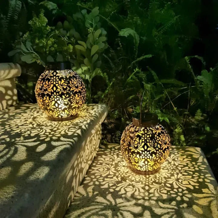 Ornate Collection | Solar LED Pendant Light with Adjustable Brightness | Weatherproof Design for Outdoor Illumination 1