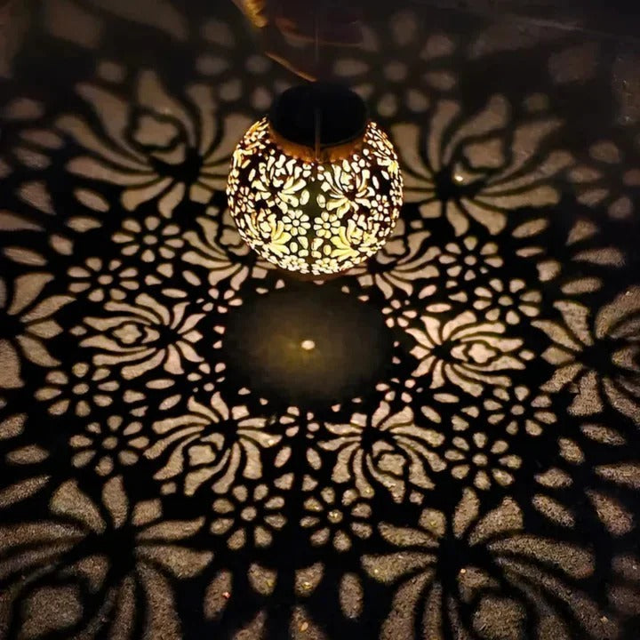 Ornate Collection | Solar LED Pendant Light with Adjustable Brightness | Weatherproof Design for Outdoor Illumination 2