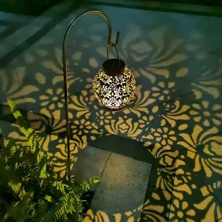 Ornate Collection | Solar LED Pendant Light with Adjustable Brightness | Weatherproof Design for Outdoor Illumination 3