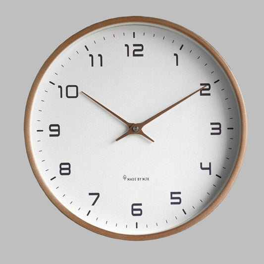 Scandinavian Wooden Wall Clock with Silent Quartz Movement | Modern Design for Timeless Elegance 0