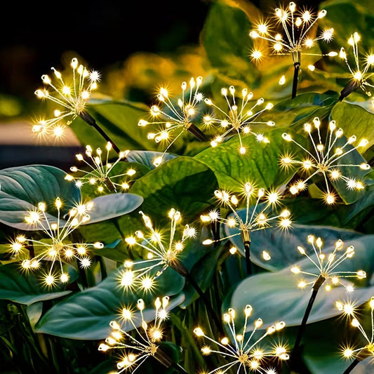 Solar Garden Lights | 120 LED Outdoor Lights with 8 Modes | Waterproof Design for Cozy Ambiance 0