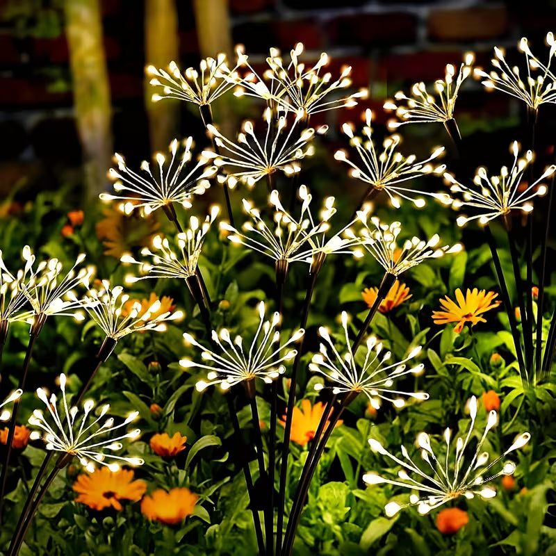Solar Garden Lights | 120 LED Outdoor Lights with 8 Modes | Waterproof Design for Cozy Ambiance 1