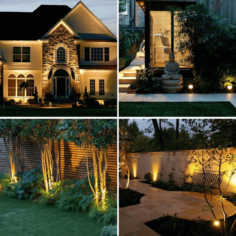 Solar Powered Garden Spotlight | 9 Color Options with Dusk Sensor for Customizable Outdoor Ambiance 6