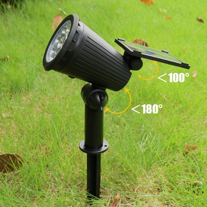 Solar Powered Garden Spotlight | 9 Color Options with Dusk Sensor for Customizable Outdoor Ambiance 7
